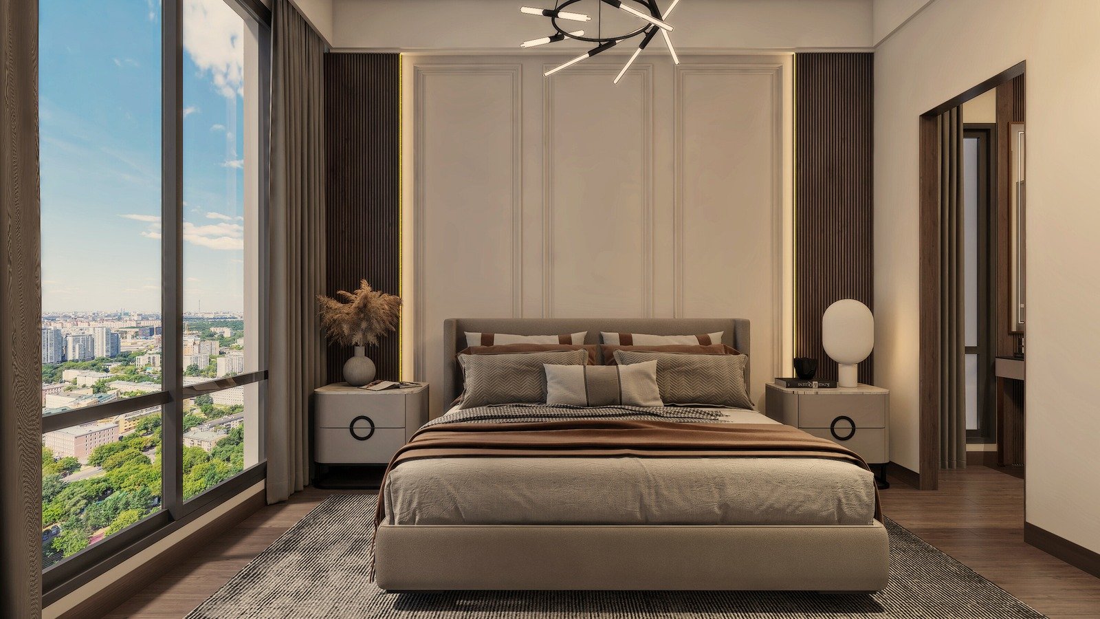 Altitude Aurelle Bedroom – Spacious 3 BHK Homes in T.Nagar