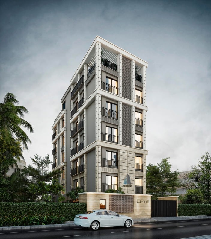 Altitude Aurelle Living Room – Luxury 3 BHK Apartments in T.Nagar